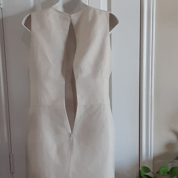 ELLEN TRACY Linen Blend Sleeveless Dress Size 4 - Picture 10 of 11